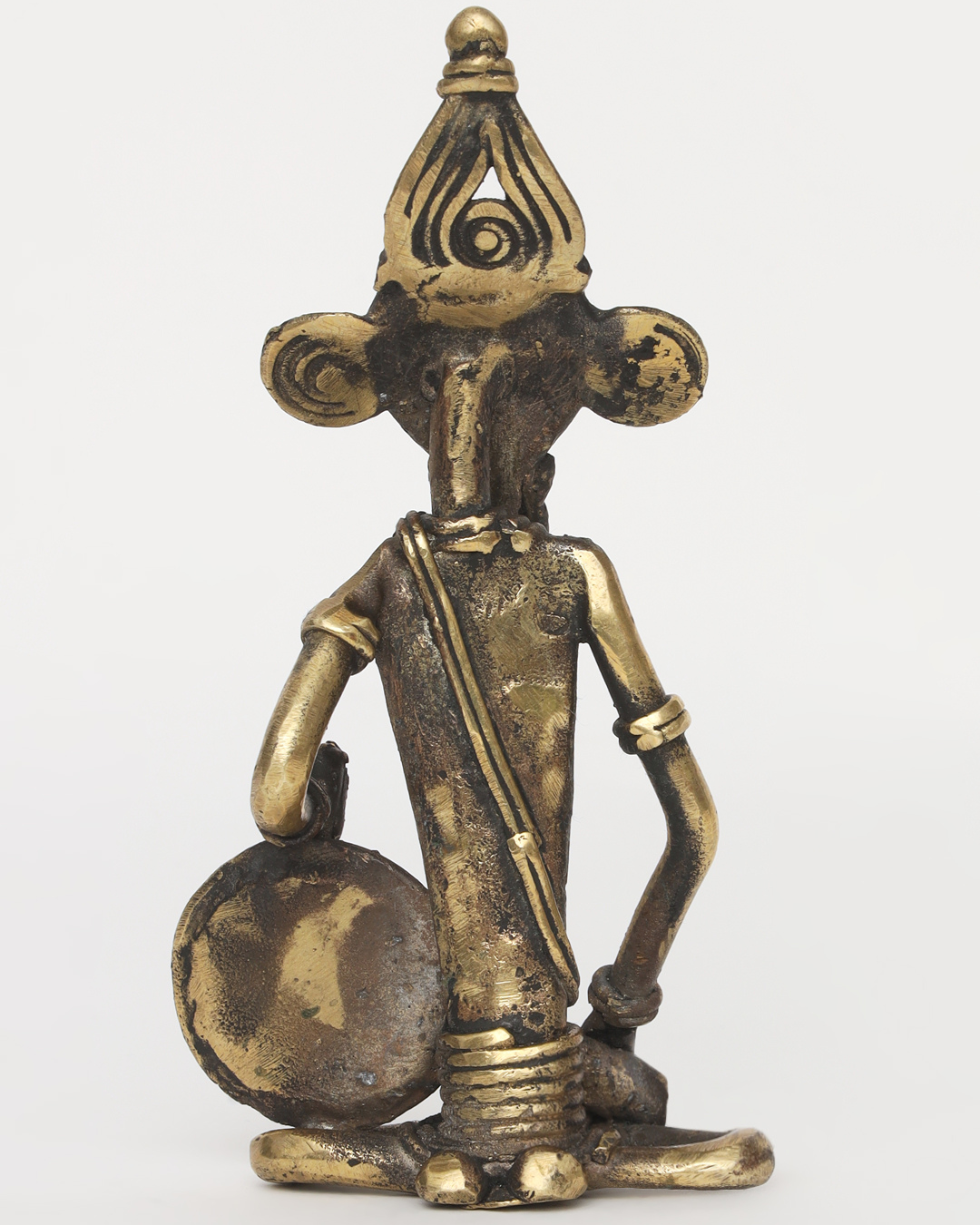 Sthula's Handcrafted  Dokra Metal Tribal Musician Showpiece