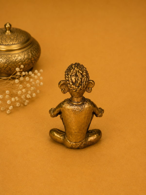 Sthula's Brass Tribal Musician Figurine