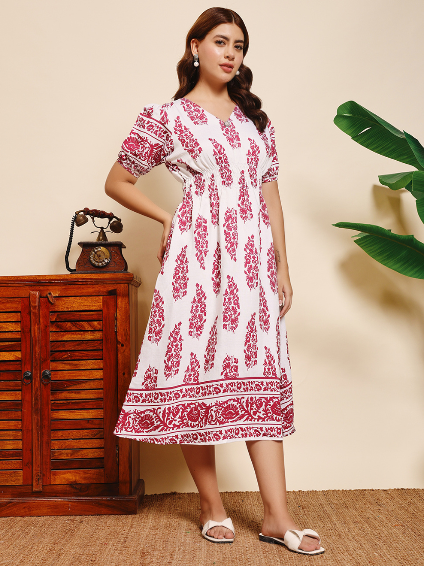 Sthula's Red Cotton Dress