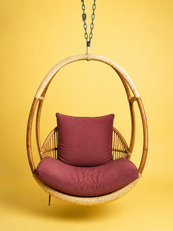 Sthula's Natural Brown Rattan Hanging Jhoola
