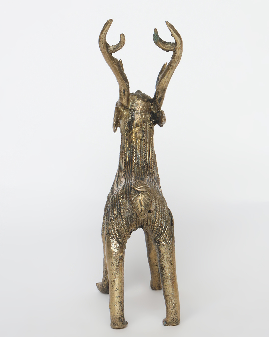Sthula's Handcrafted Dokra Metal Deer Showpiece