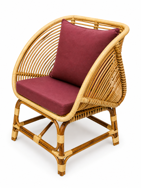 Sthula's Natural Brown Rattan Accent Chair