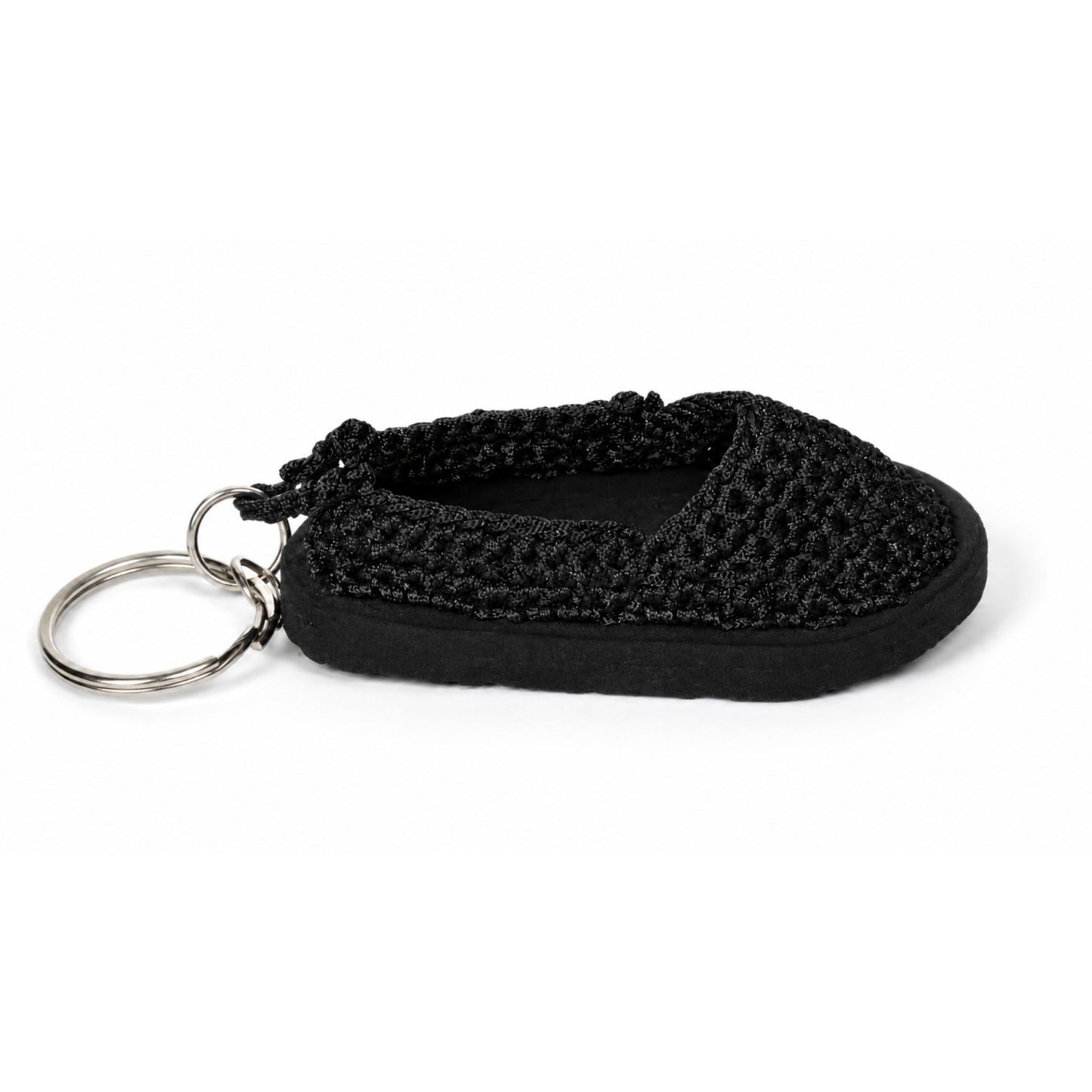 Sthula's Handmade Black Mini Shoe Keychain