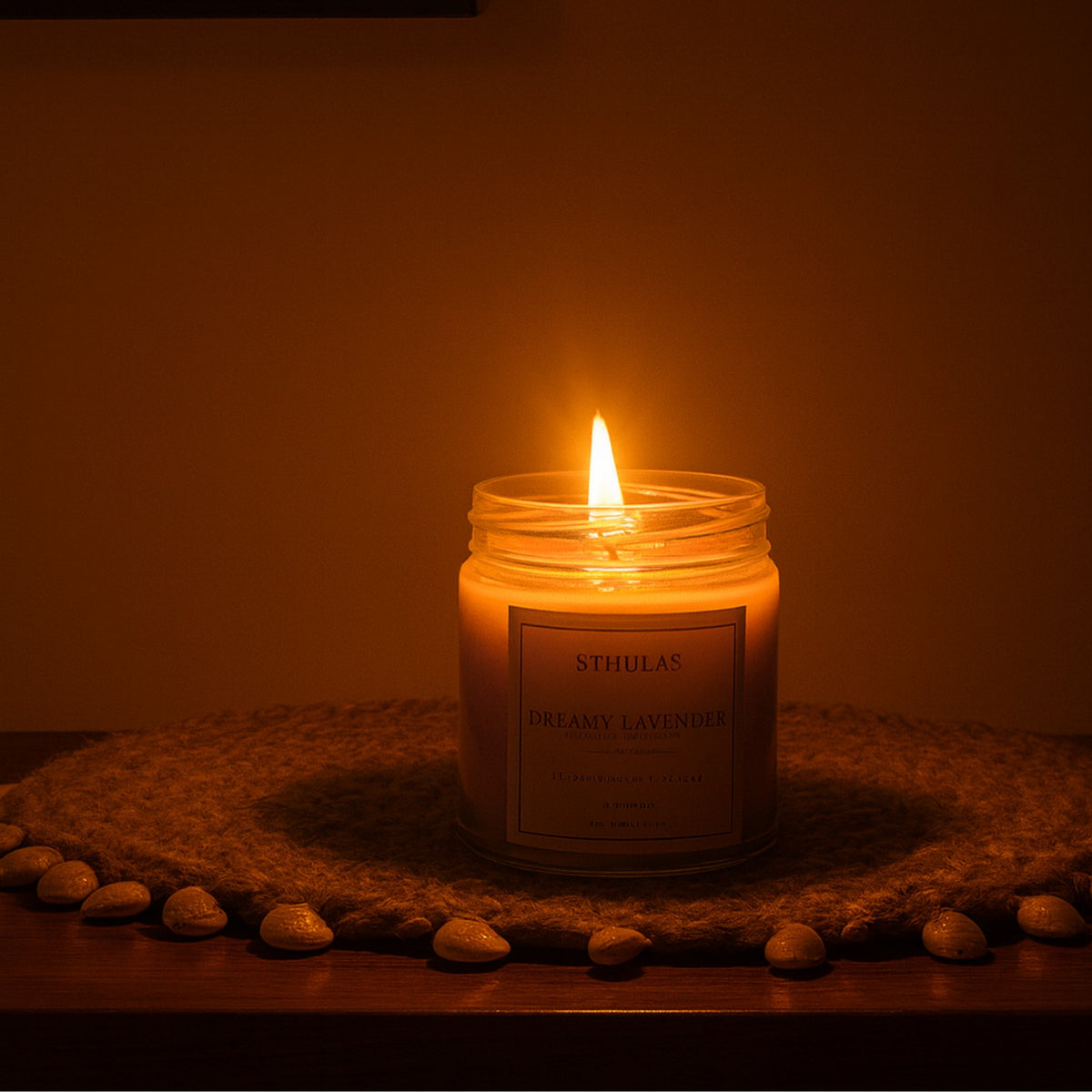 Sthula's Dreamy Lavender Scented Soy Wax Candle