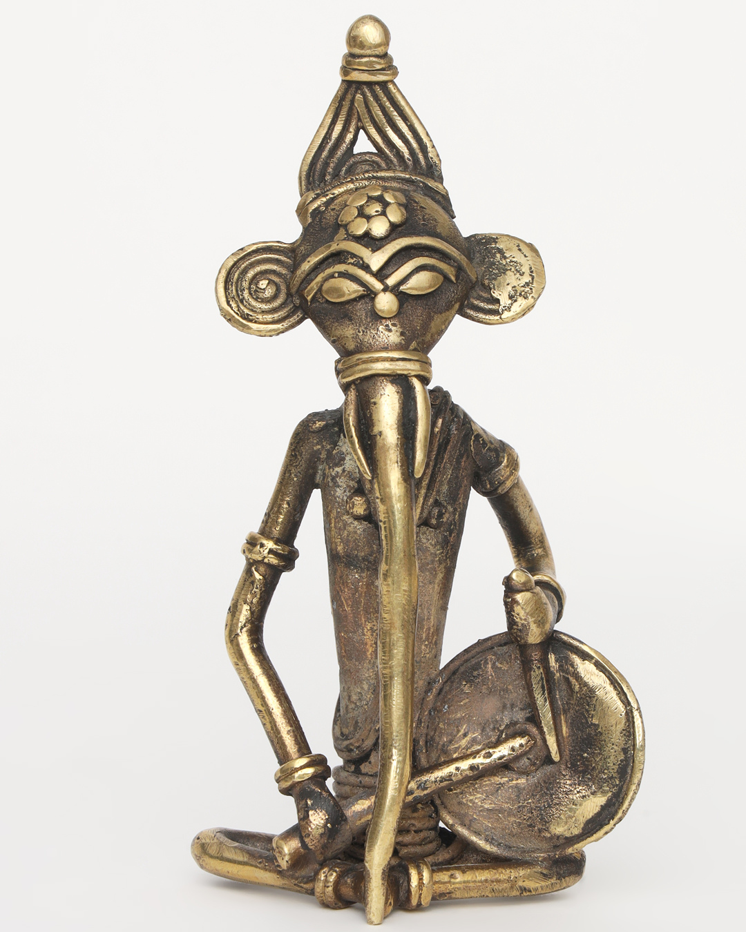 Sthula's Handcrafted  Dokra Metal Tribal Musician Showpiece