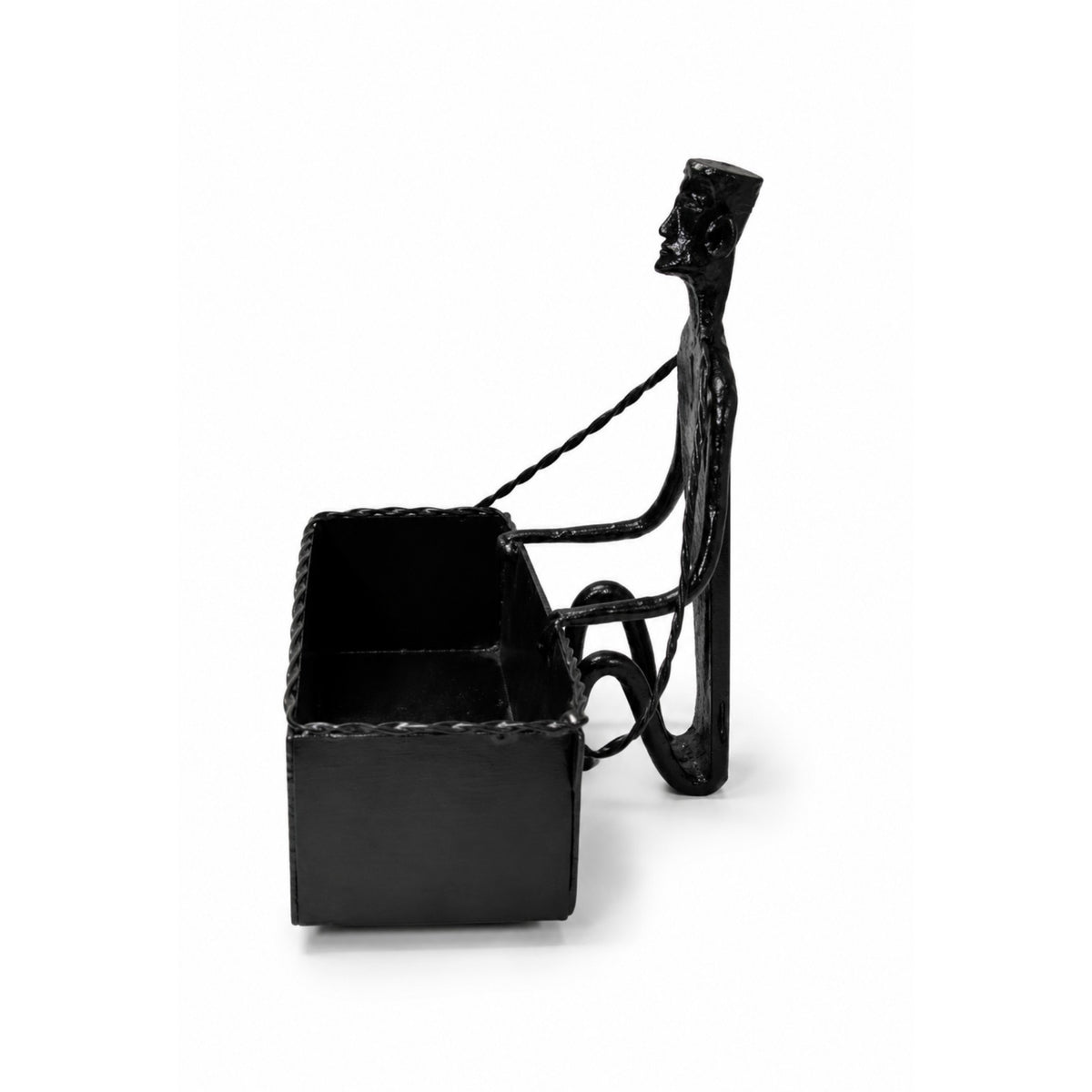 Sthula's Handmade Black Metal Business Card Holder