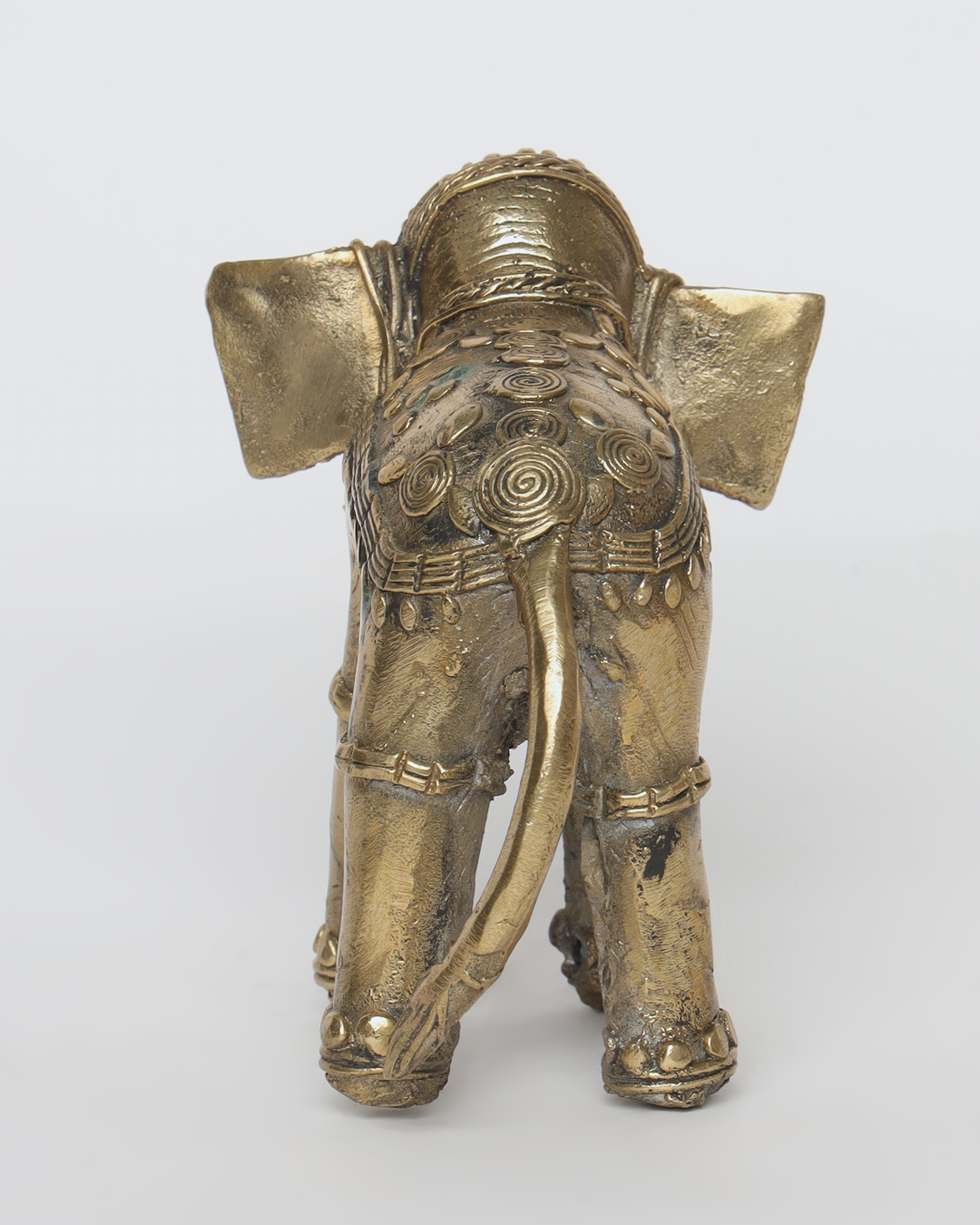 Sthula's Handmade Dokra Metal Elephant Showpiece
