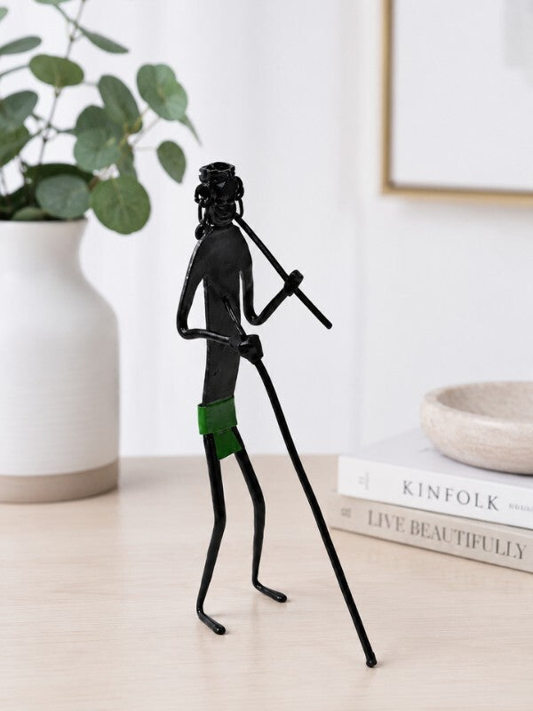 Sthula's Handmade Tribal Farmer Metal Figurine