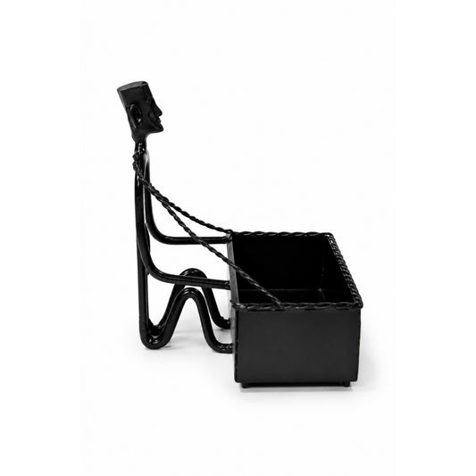 Sthula's Handmade Black Metal Business Card Holder