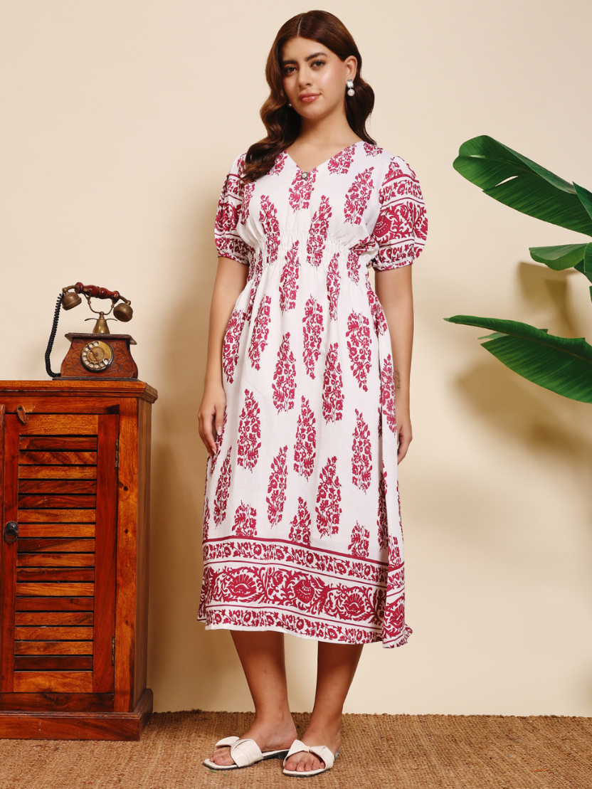 Sthula's Red Cotton Dress