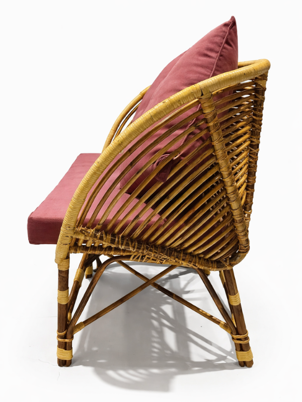 Sthula's Natural Brown Rattan 2 Seater Sofa