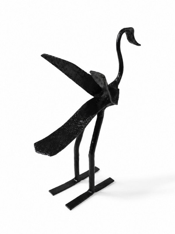Sthula's Handmade Metal Crane Bird Figurine