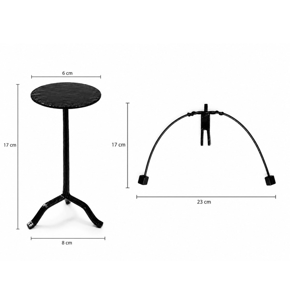 Sthula's Handmade Black Metal Balance Scale Candle Holder