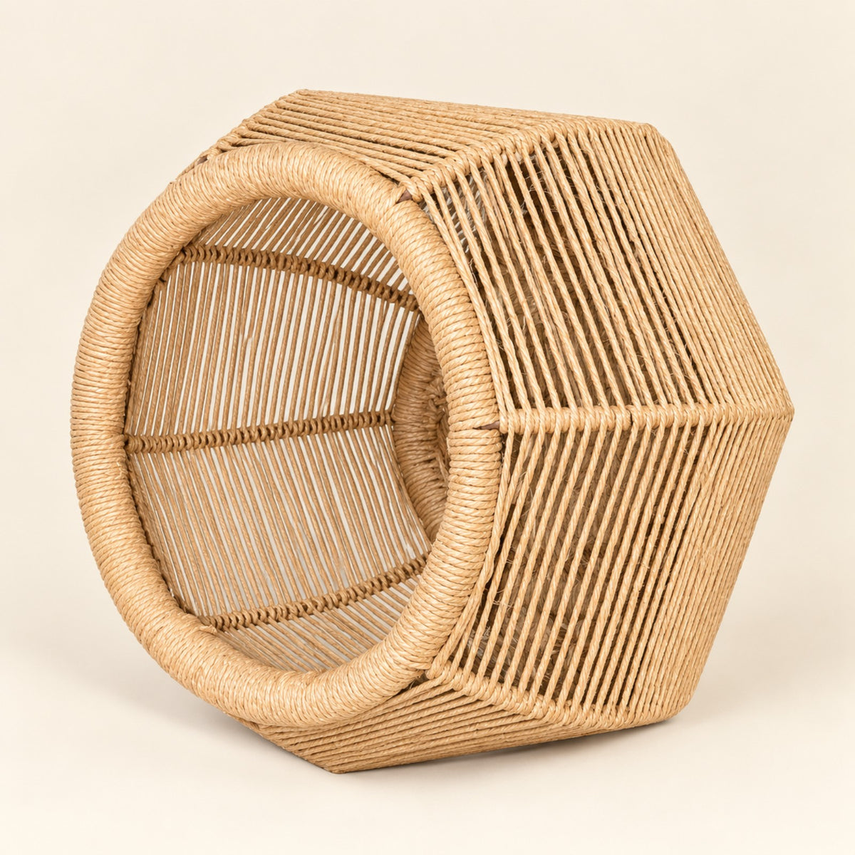 Sthula's Handmade Cane Stool – Natural Woven Rattan Round Stool