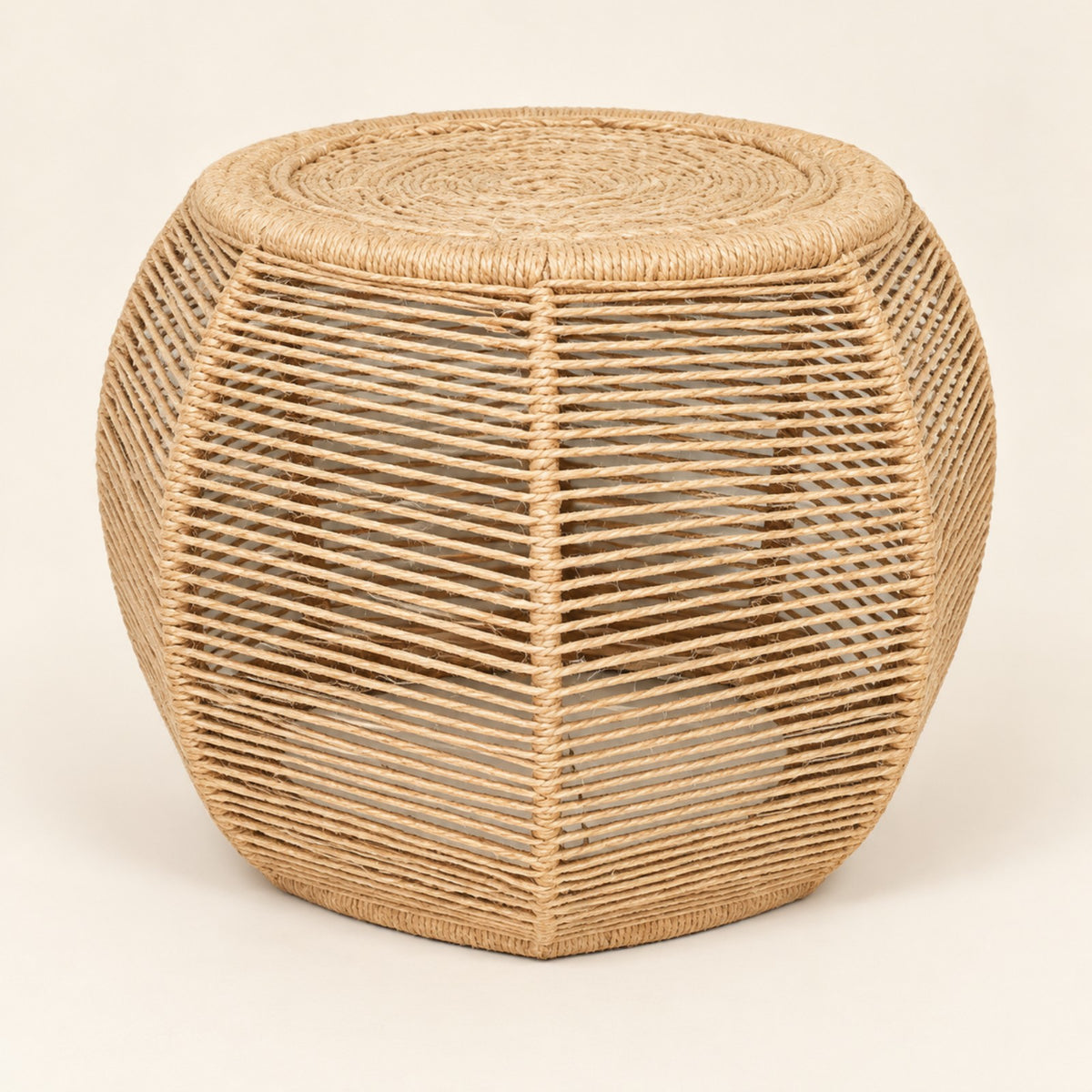 Sthula's Handmade Cane Stool – Natural Woven Rattan Round Stool