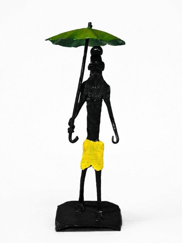 Sthula's Handmade Umbrella Lady Metal Figurine