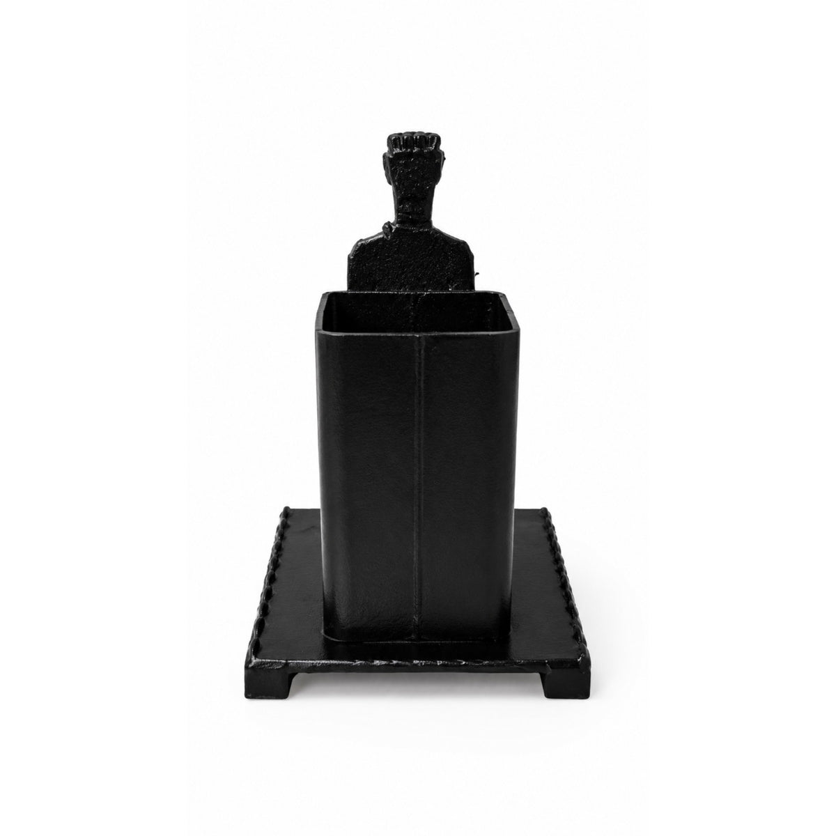 Sthula's Handmade Black Metal Man Pen Stand