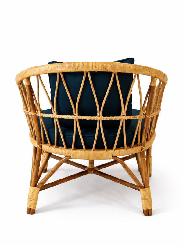 Sthula's Natural Brown Rattan Lounge Chair