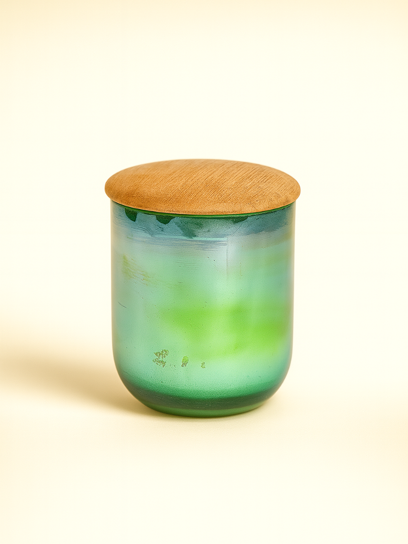 Sthula's Handcrafted Rose Soy Wax Candle with Wooden Lid