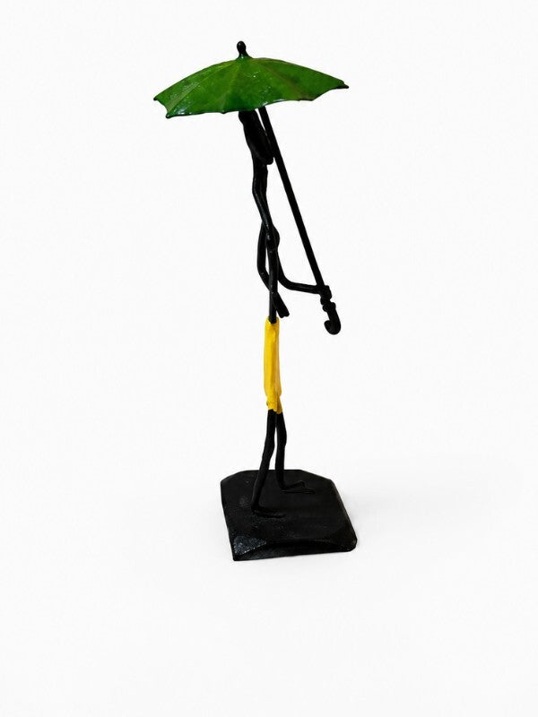 Sthula's Handmade Umbrella Lady Metal Figurine