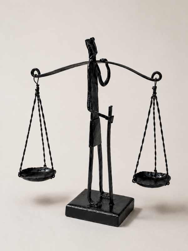 Sthula's Handmade Lady Justice Metal Figurine