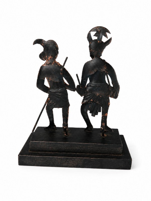 Sthula's Handmade Tribal Musician Couple Figurine