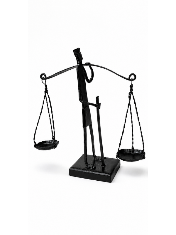 Sthula's Handmade Lady Justice Metal Figurine