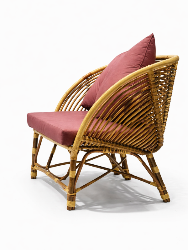 Sthula's Natural Brown Rattan 2 Seater Sofa