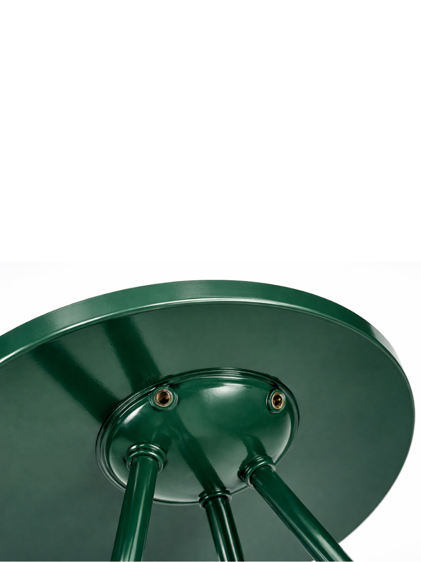sthula's Handcrafted Modern Green Metal Side Table