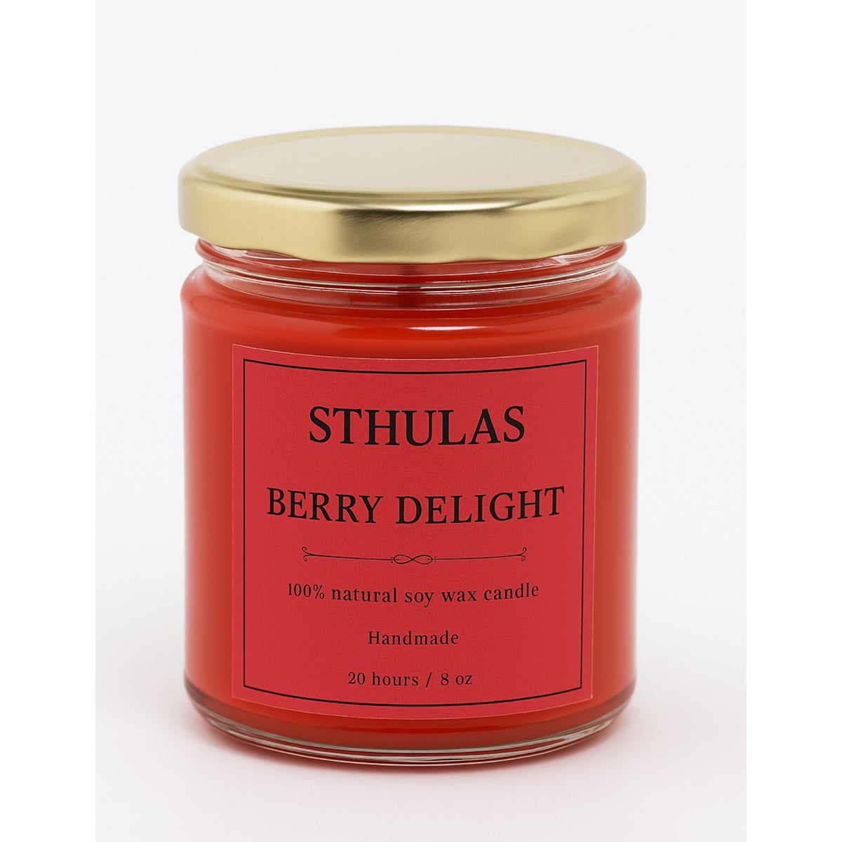 Sthula's  Berry Delight Scented Soy Wax Candle