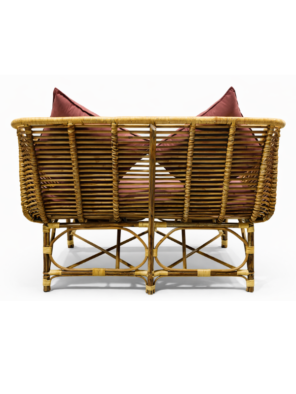 Sthula's Natural Brown Rattan 2 Seater Sofa