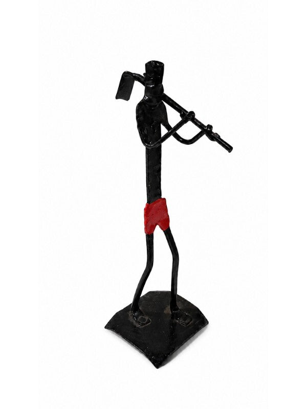 Sthula's Handmade Tribal Flute Player Figurine