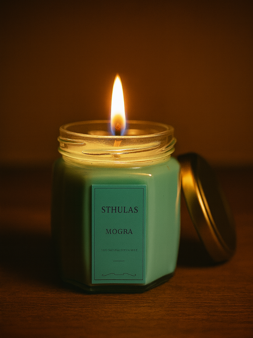 Sthula's Handcrafted Mogra Soy Wax Candle