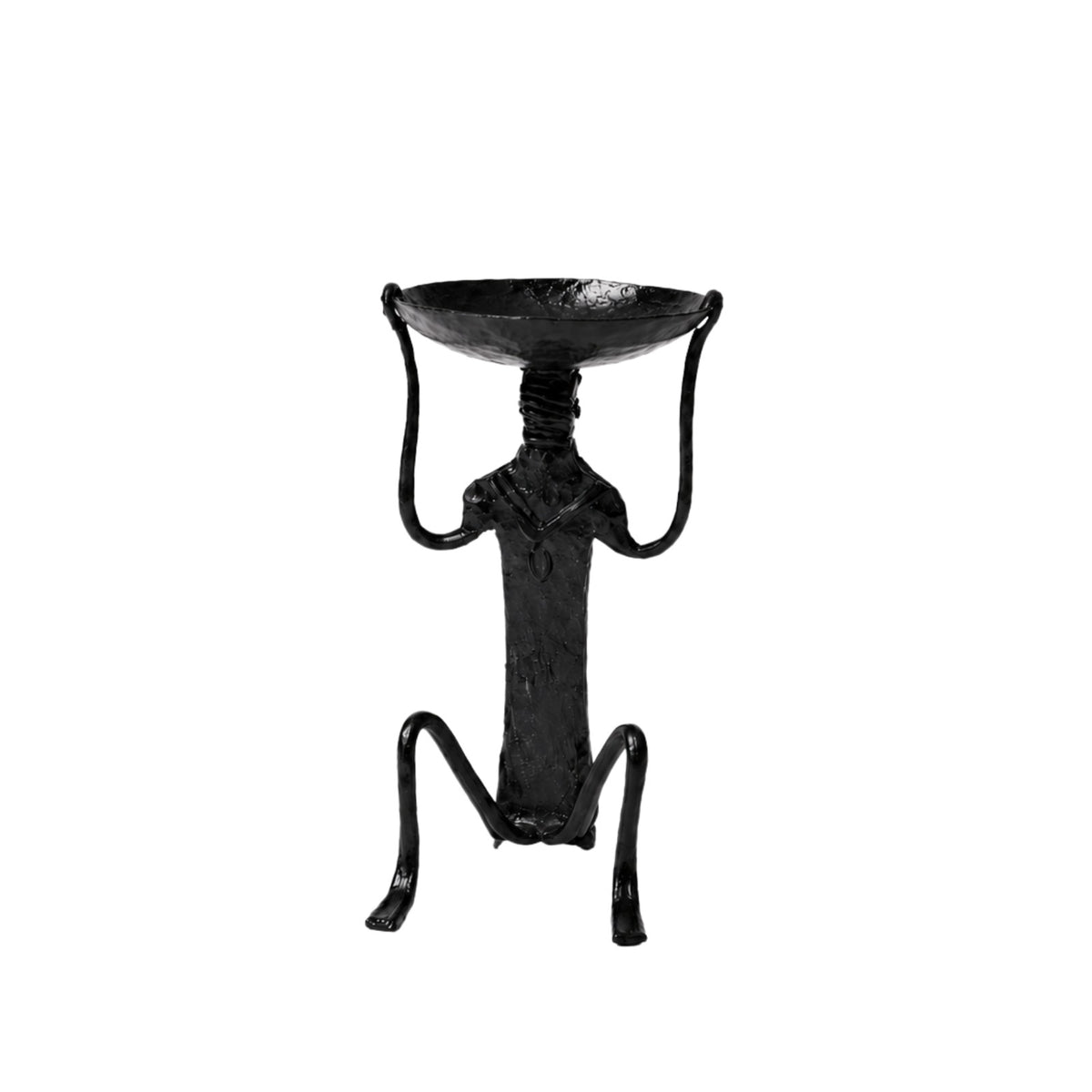 Sthula's Handmade Black Metal Human Candle Holder