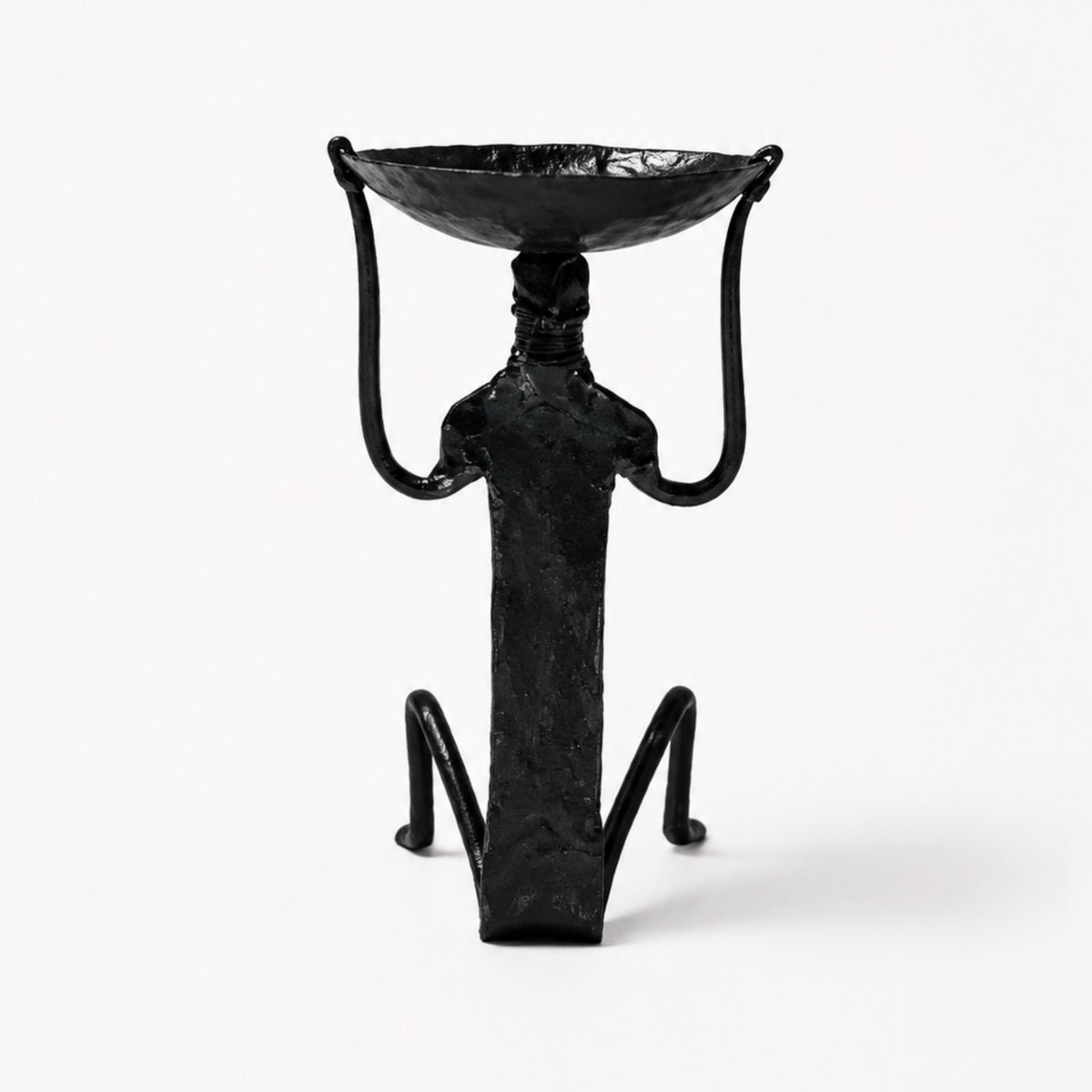 Sthula's Handmade Black Metal Human Candle Holder
