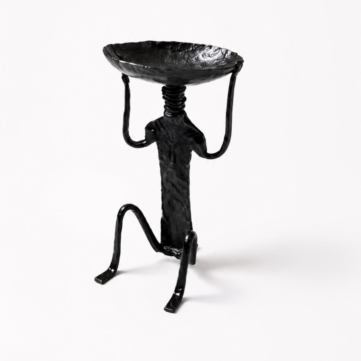 Sthula's Handmade Black Metal Human Candle Holder