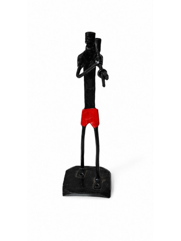 Sthula's Handmade Tribal Flute Player Figurine