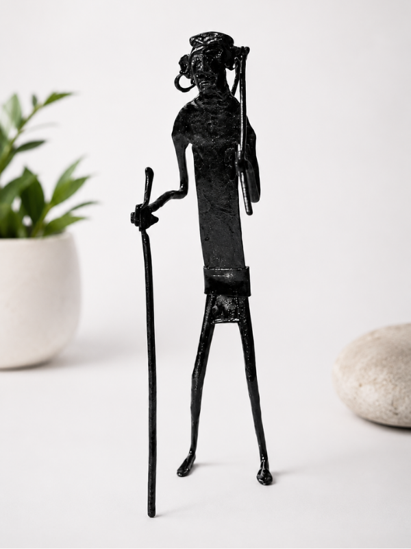 Sthula's Handmade Tribal Farmer Metal Figurine