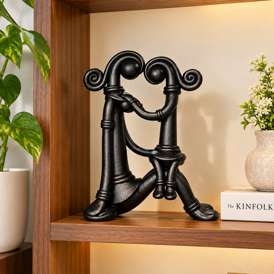 Sthula's  Handmade Terracotta Mother Daughter Sculpture