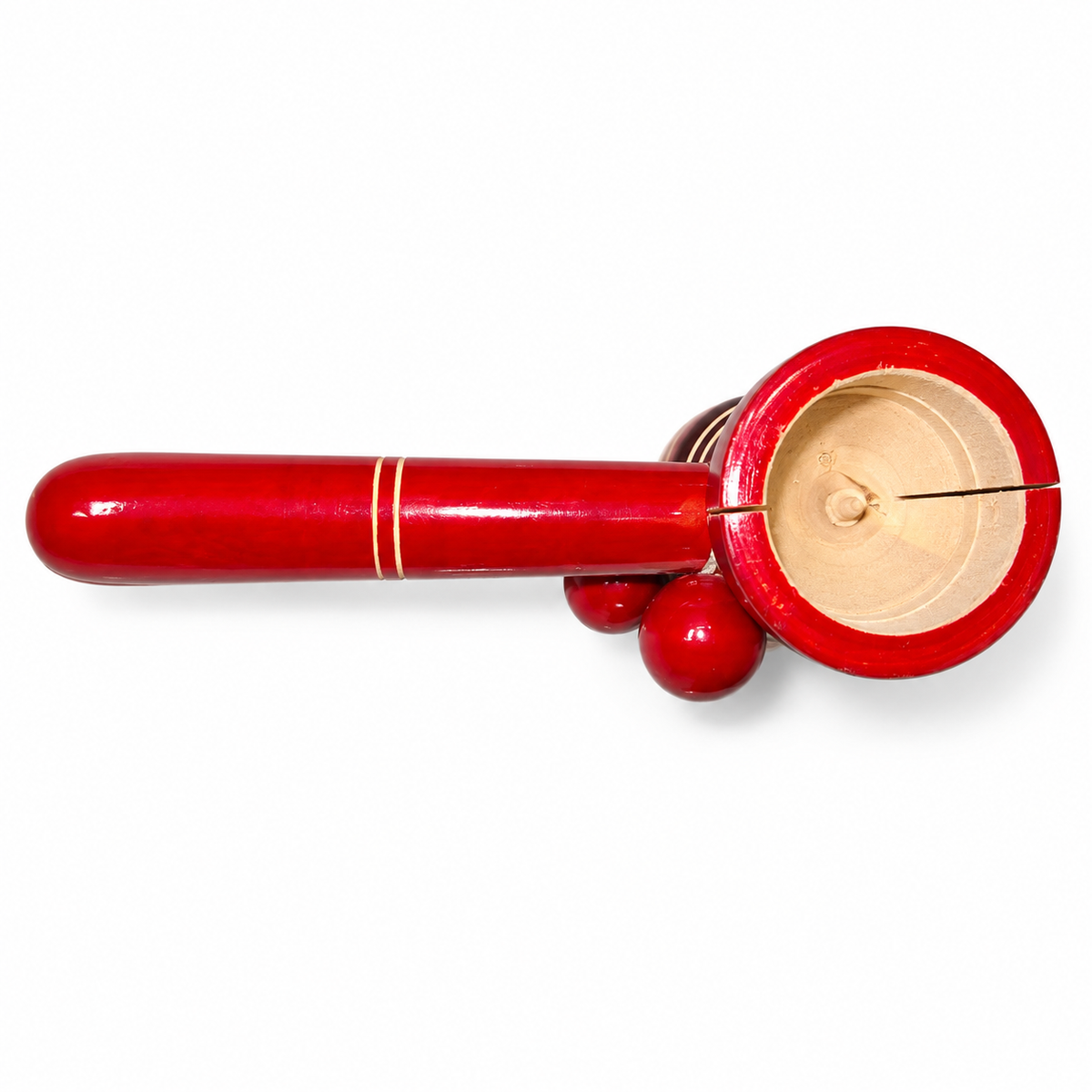 Sthulas Red Wooden Traditional Banging Toy