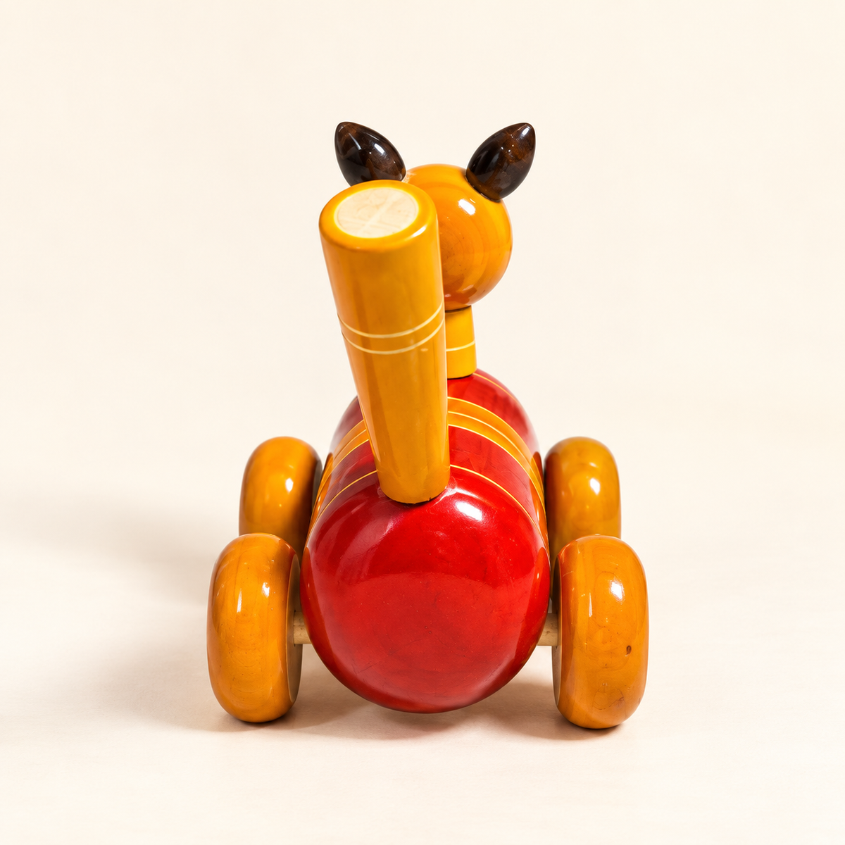 Sthula's Multicolor Wooden Dog Toy Showpiece