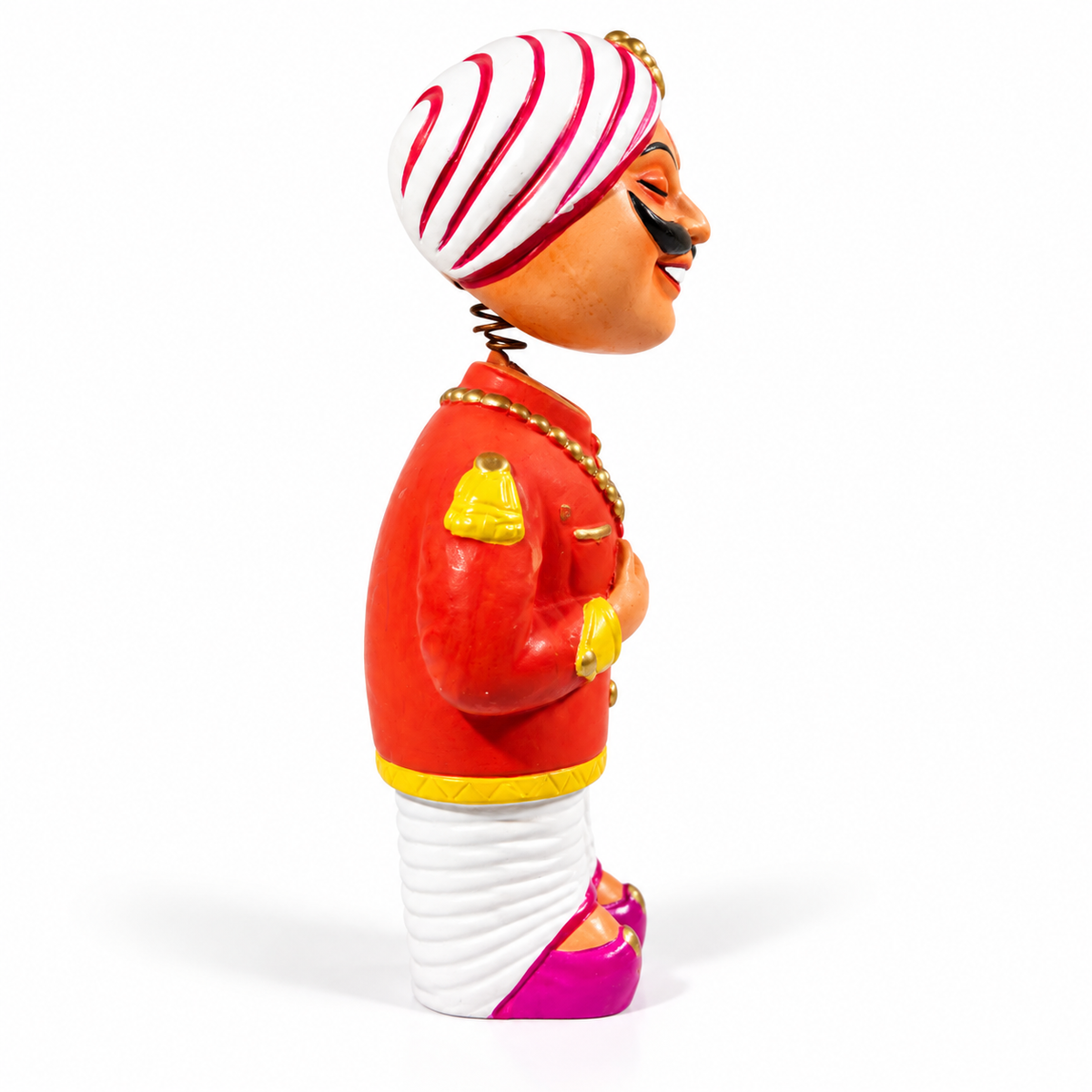 Sthulas Multicolor Traditional Folk Man Resin Figurine