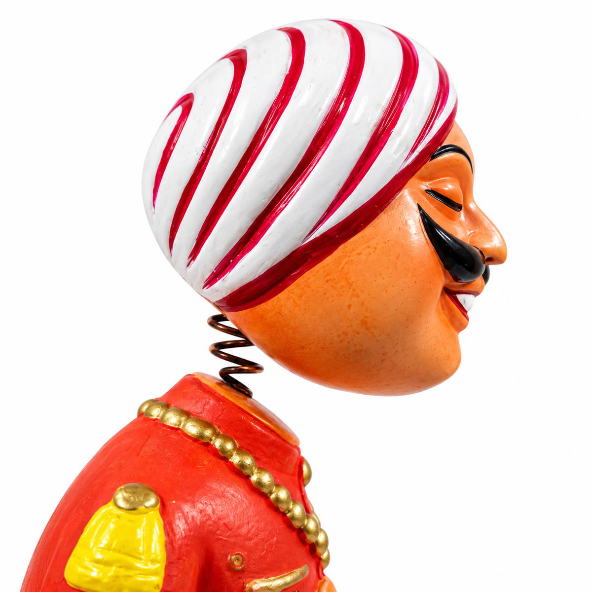 Sthulas Multicolor Traditional Folk Man Resin Figurine