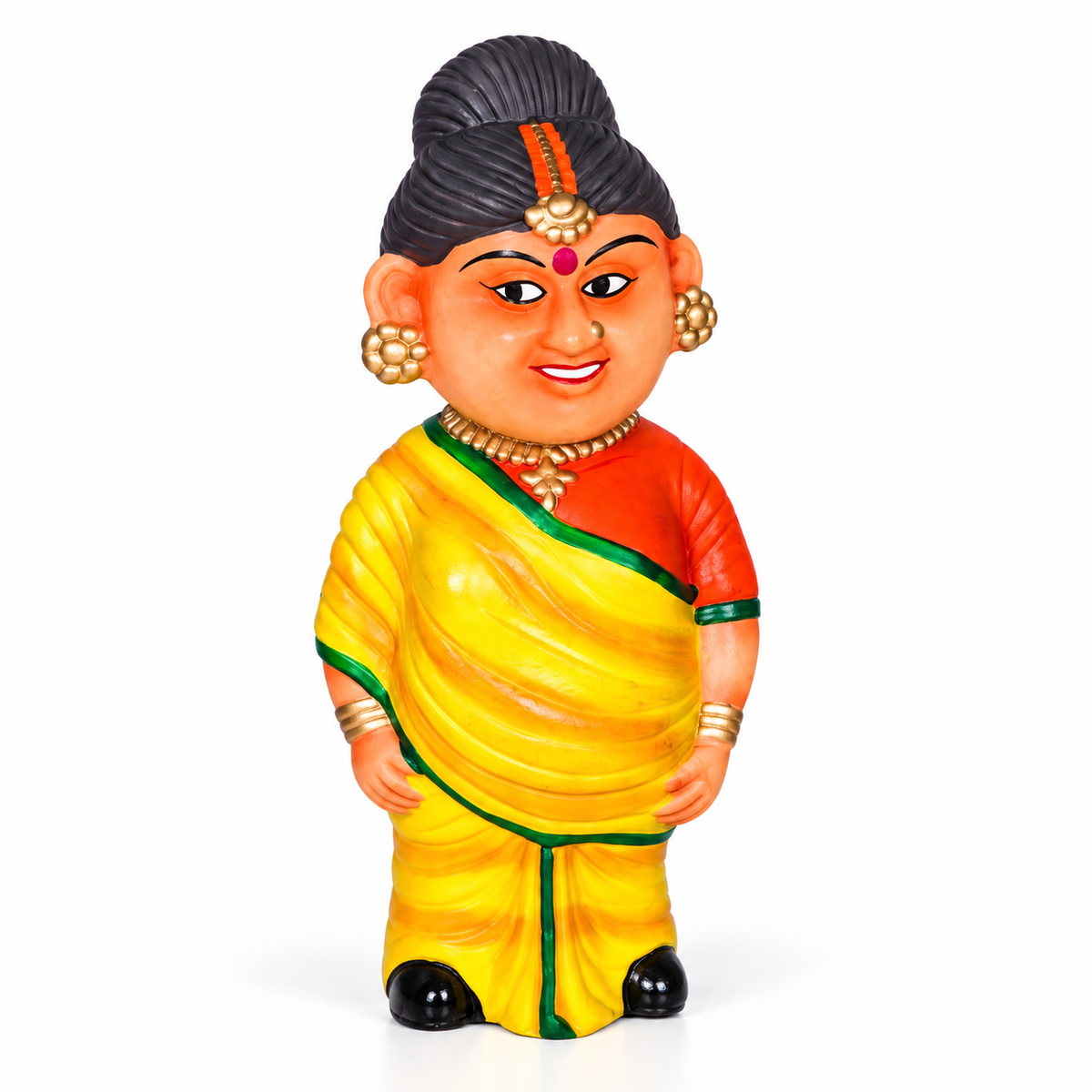 Sthula's Rajasthani Couple Multicolor Decorative Figurine Set
