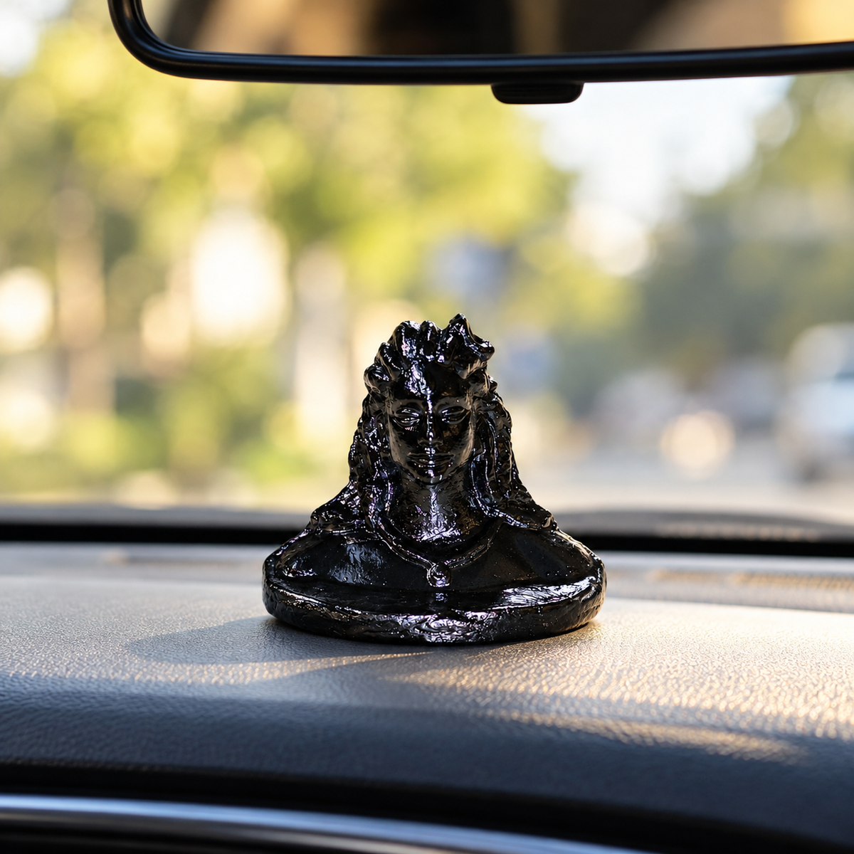 Sthula's Black Terracotta Shiva Bust Showpiece