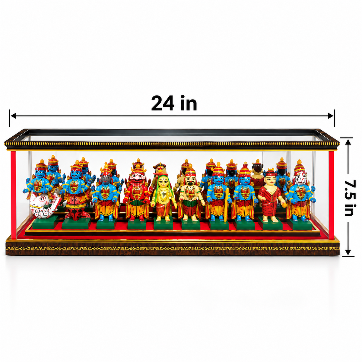 Sthula's Multicolor Traditional Indian Figurine Display Showpiece