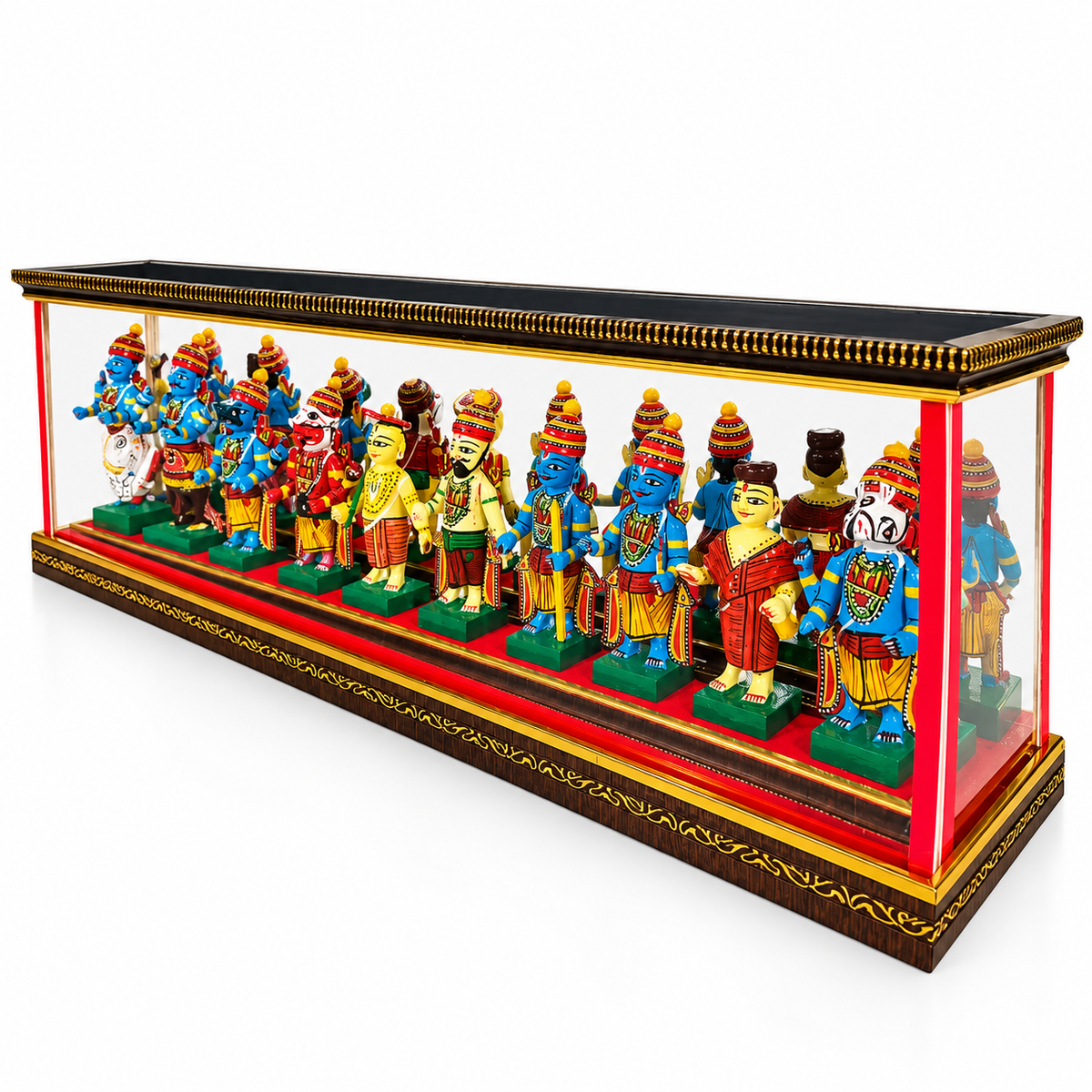 Sthula's Multicolor Traditional Indian Figurine Display Showpiece