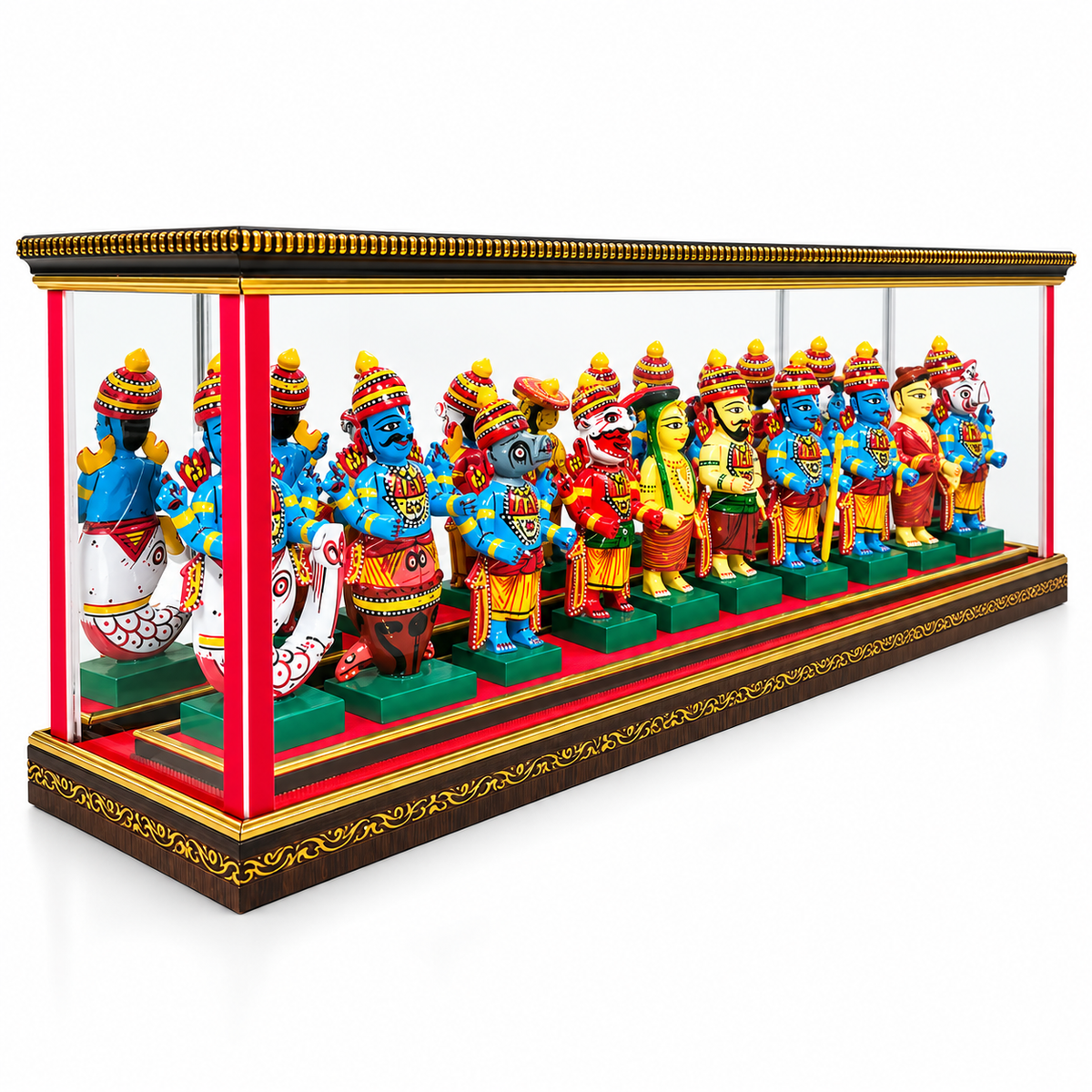 Sthula's Multicolor Traditional Indian Figurine Display Showpiece