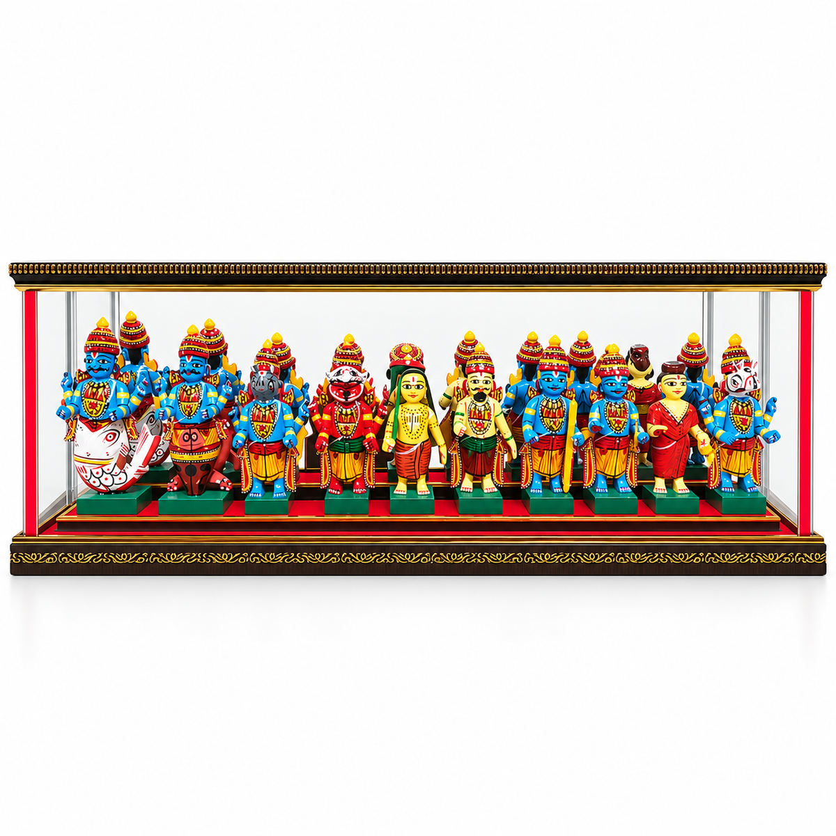 Sthula's Multicolor Traditional Indian Figurine Display Showpiece