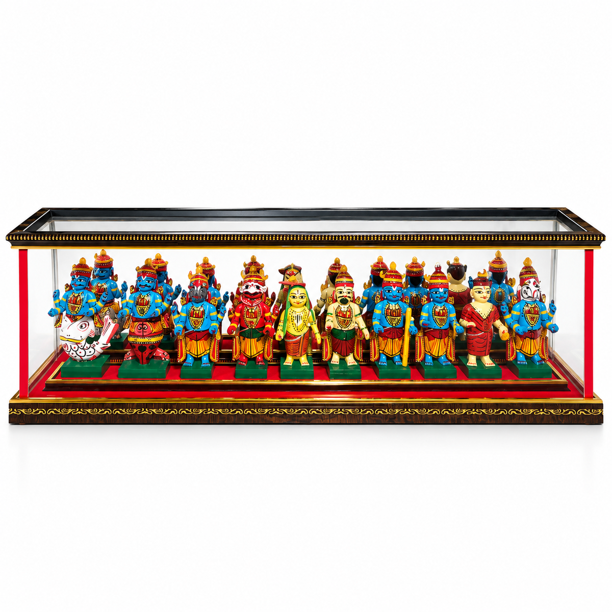 Sthula's Multicolor Traditional Indian Figurine Display Showpiece